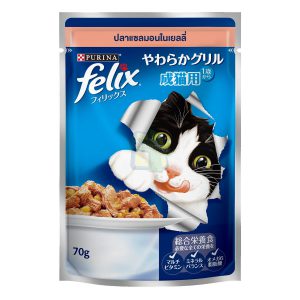 Felix Pouch แซลมอนในเยลลี่ (70gm.)