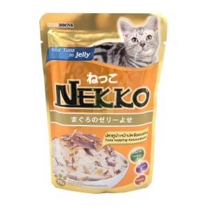NEKKO Pouch ปลาทูน่าหน้าปลาโออบแห้ง (70gm.)
