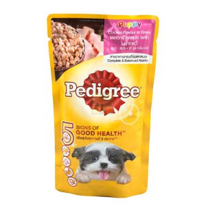 Pedigree Pouch  ลูกสุนัข ไก่ชิ้น (130gm.)