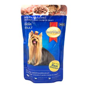 Smart Heart Pouch เนื้อไก่ชิ้นในน้ำเกรวี่ (130gm.)