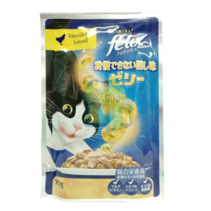 Felix ไก่+ผักโขมในเยลลี่ 70 gm.