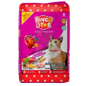 Bingo STAR Cat 3 สี ปลาทู(1kg./10kg./20kg.) (เปลี่ยนชื่อ ปลาทูย่าง)