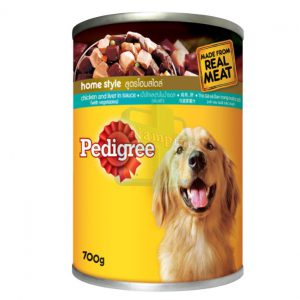 Pedigree สตูลไก่และตับ กระป๋อง (700gm.)