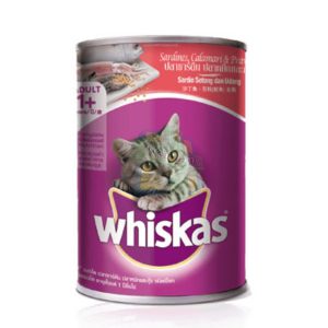 Whiskas ซาร์ดีนปลาหมึกและกุ้ง (400gm.)