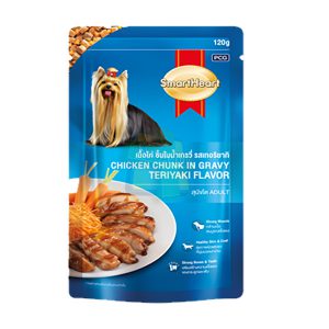 Smart Heart เนื้อไก่ข้นในน้ำเกรวี่ รสเทอริยากิ  (120gm.)