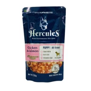 Herculas ลูกสุนัข ไก่และแซลม่อน 130gm.