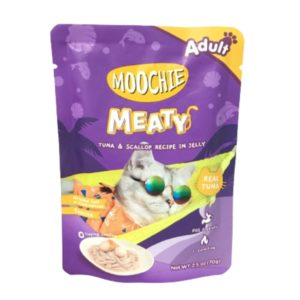 MooChie CAT ทูน่า+หอยเชลล์ในเจลลี่ 70gm.