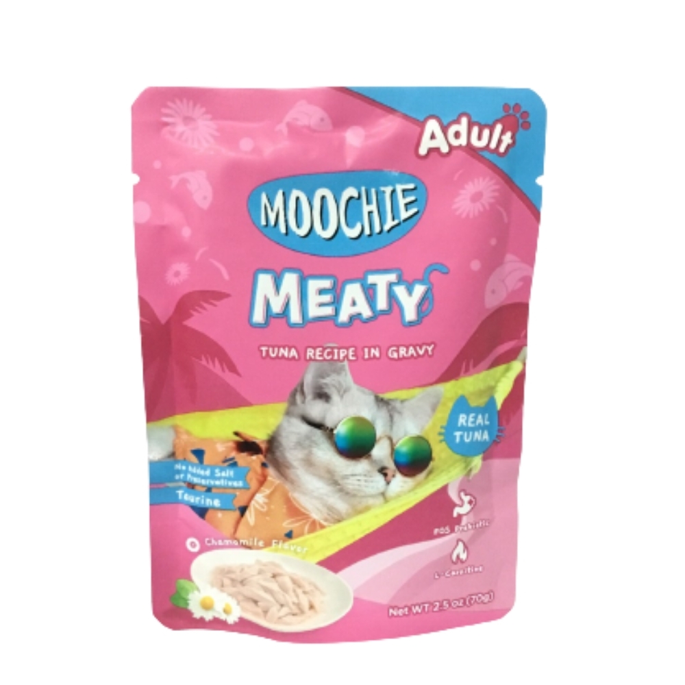 MooChie CAT ทูน่าในน้ำเกรวี่ 70gm.