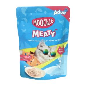 MooChie CAT ทูน่า+อกไก่ในเจลลี่ 70 gm.
