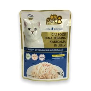 Pet 8 Pouch Cat Gold ปลาทูน่า หน้าปูอัดในเยลลี่ 70gm.