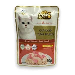 Pet 8 Pouch Cat Gold ปลาทูน่าในเยลลี่ 70gm.