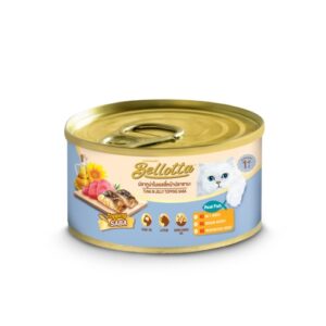 Bellotta Cat ทูน่าในเยลลี่หน้าปลาซาบะ 85 gm.
