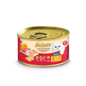 Bellotta Cat ทูน่า+ไก่และกุ้ง 85 gm.