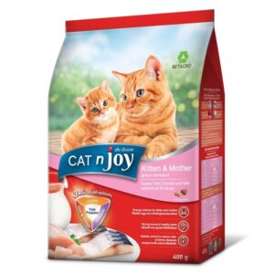 CAT n Joy TPP ลูกแมวรสปลาทะเล ไก่และนม 400 gm