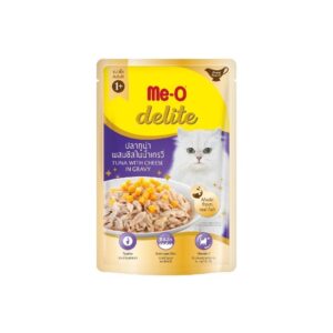 Meo Delite ปลาทูน่าผสมชีสในน้ำเกรวี่ 70 gm.