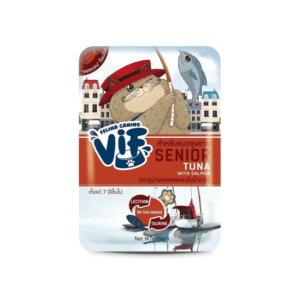 FELINA CANINO VIF S/N ทูน่าผสมแซลมอนในน้ำเกรวี่ 75 gm.