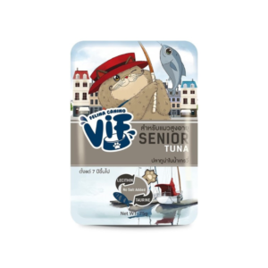 FELINA CANINO VIF S/N ปลาทูน่าในน้ำเกรวี่ 75 gm.