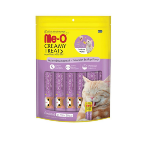Meo CREAMY TREATS 15 gm.ปลาทูน่า-หอยเซลล์(แพ็ค20)