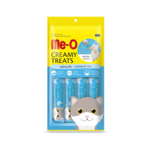 Meo CREAMY TREATS 15 gm.ไก่และตับ (แพ็ค4ซอง)