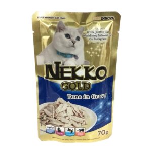 NEKKO GOLD ปลาทูน่าในน้ำเกรวี่ 70 gm.