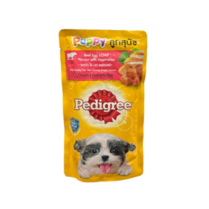 Pedigree ลูกสุนัข วัวไข่บดพร้อมผัก 130 gm.