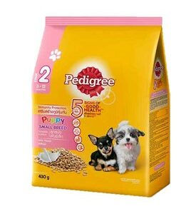 Pedigree ลูกสุนัขพันธุ์เล็กรสนม (สีชมพู)