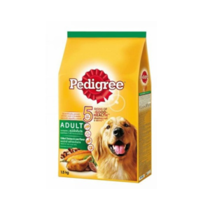 Pedigree สุนัขโตรสไก่+ตับย่าง (สีเขียว)