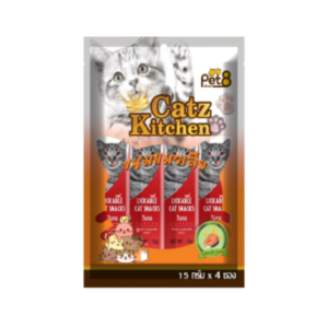 Pet-8 ขนมแมวเลีย รสทูน่า 15g (แพ็ค4)