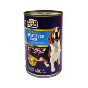 Pet8 Dog ตับในเจลลี่ 400 gm.