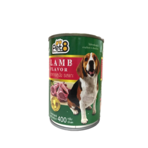 Pet8 Dog แกะในเจลลี่ 400 gm.