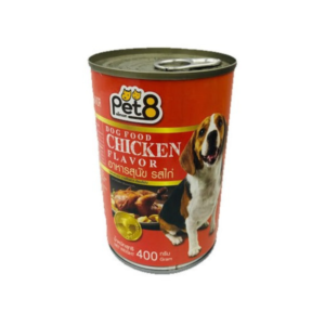 Pet8 Dog ไก่ในเจลลี่ 400 gm.
