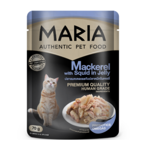 MARIA CAT Mackerel with Squid in Jelly 70 gm.