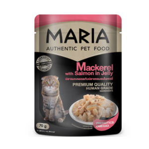 MARIA CAT Mackerel with Salmon in Jelly 70 gm.