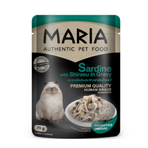 MARIA CAT Sardine with Shirasu in Gravy 70 gm.