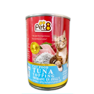 Pet8 Cat 400 gm. ปลาทูน่า หน้าปลาข้าวสาร