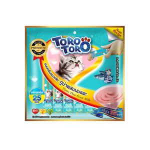 TORO TORO(ฟ้า)ทูน่าผสมนมแพะ 15g.(แพ็ค25ซอง)