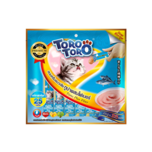 TORO TORO(ฟ้า)ทูน่าผสมไฟเบอร์ 15g (แพ็ค25ซอง)