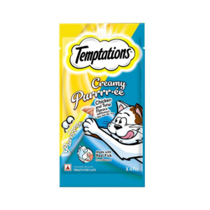 Temptations Creamy Purrrr-ee รสไก่และทูน่า 48 gm.