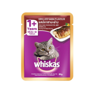 Whiskas 80 gm. ปลาชาบะย่าง