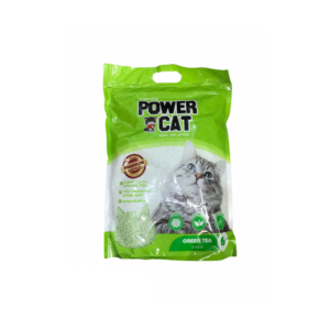 ทรายแมวเต้าหู้ POWER CAT Green Tea 6 Litres.