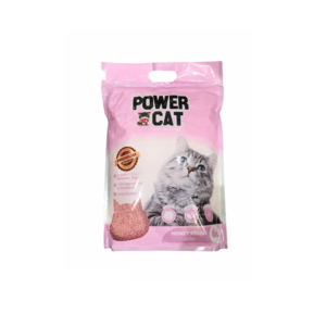 ทรายแมวเต้าหู้ POWER CAT HONEY PEACH 6 Litres.