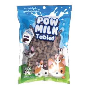 นมอัดเม็ด POW MILK Liver 500gm.