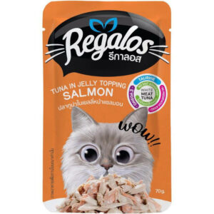 Regalos 70 gm.ปลาทูน่าในเยลลี่หน้าแซลมอน