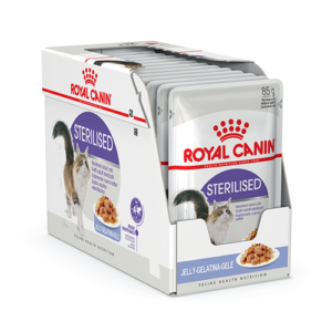 ROYAL CANIN Sterilised Pouch Jelly 85 gm. (กล่อง 12 ซอง)