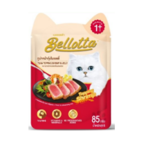 Pet8 Pouch CAT ทูน่าหน้ากุ้งในเยลลี่ 85 gm.