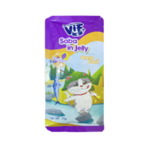 FELINA CANINO VIF ปลาซาบะในเจลลี่ 75 gm.VIF-C8