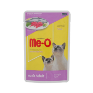 Meo CAT POUCH แมวสูงอายุ 7+ ปลาทูน่าในเยลลี่ 80 gm.