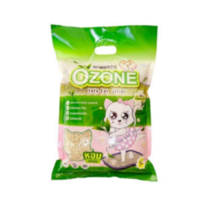 ทรายแมวเต้าหู้ Ozone 7 Litres.Green Tea