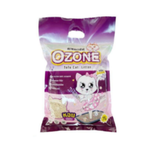 ทรายแมวเต้าหู้ Ozone 7 Litres.Lavender