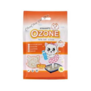ทรายแมวเต้าหู้ Ozone 7 Litres.Powder